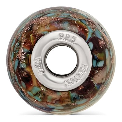 Sterling Silver Fenton Glass Bead – view 3