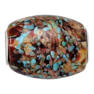 Sterling Silver Fenton Glass Bead – view 4