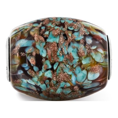 Sterling Silver Fenton Glass Bead – view 5