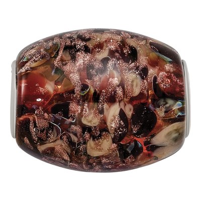 Sterling Silver Multi-Color Glitter Cat Glass Bead – view 4