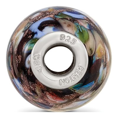 Sterling Silver Fenton Glass Country Girl Bead – view 3