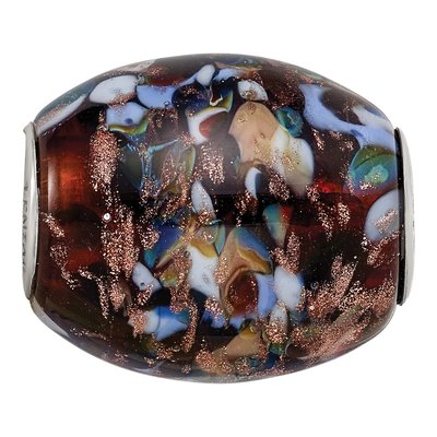 Sterling Silver Fenton Glass Country Girl Bead – view 4
