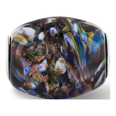 Sterling Silver Fenton Glass Country Girl Bead – view 5