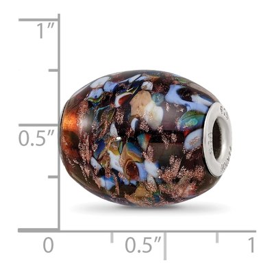 Sterling Silver Fenton Glass Country Girl Bead – view 7