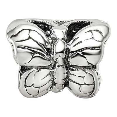 Sterling Silver Butterfly Bead – view 5