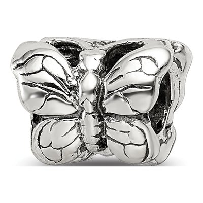 Sterling Silver Butterfly Bead