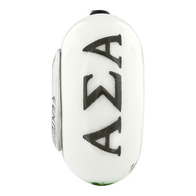 Alpha Sigma Alpha Sterling Silver Glass Bead – view 5