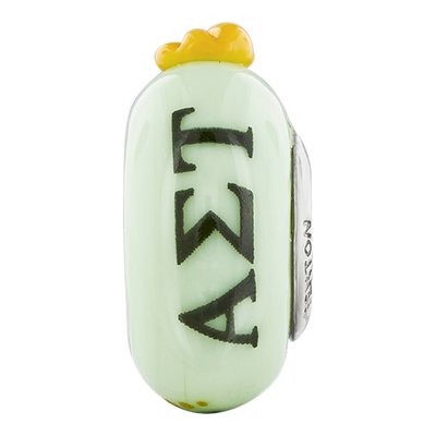 Alpha Sigma Tau Sterling Silver Glass Bead – view 4