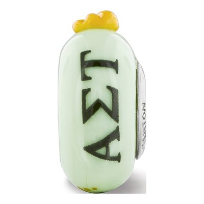 Alpha Sigma Tau Sterling Silver Glass Bead – view 6