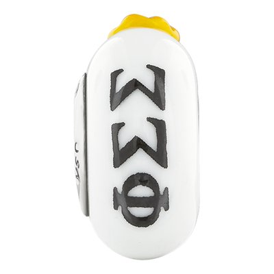 Phi Sigma Sigma Sterling Silver Glass Bead – view 4