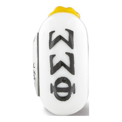 Phi Sigma Sigma Sterling Silver Glass Bead – view 6