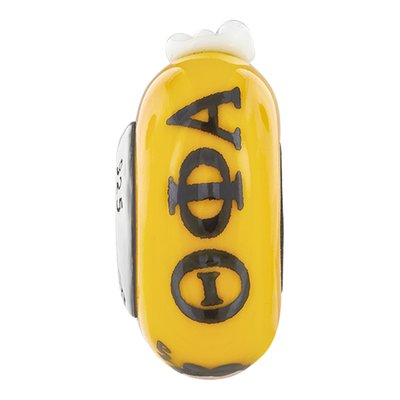 Theta Phi Alpha Sterling Silver Glass Bead – view 4