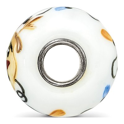 Sterling Silver Fenton Glass Reindeer Bead – view 3