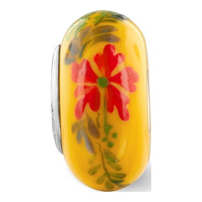 Sterling Silver Fenton Glass Bead – view 5