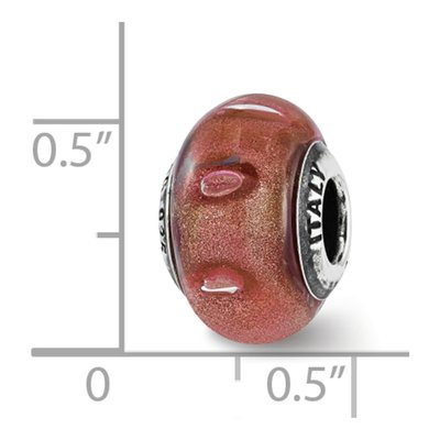 Sterling Silver Murano Glass Bead – view 4