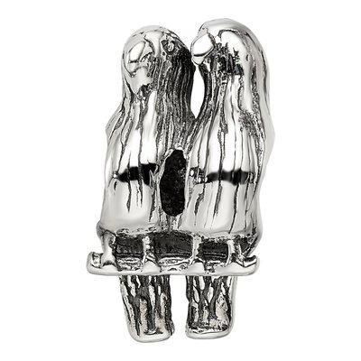 Sterling Silver Love Birds Bead – view 5