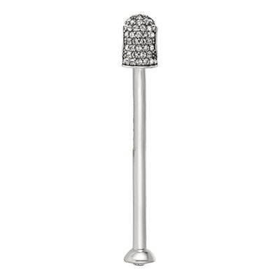 Sterling Silver Crystal Top Bead – view 5
