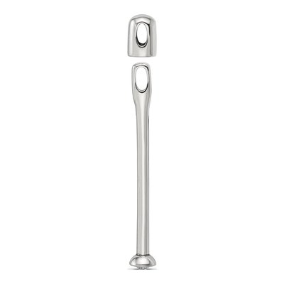 Sterling Silver Crystal Top Bead – view 3