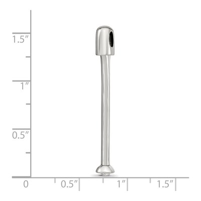 Sterling Silver Crystal Top Bead – view 7