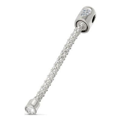 Sterling Silver Crystal Heart Reflection Pendant – view 6