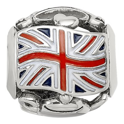 Sterling Silver England Theme Bead – view 4