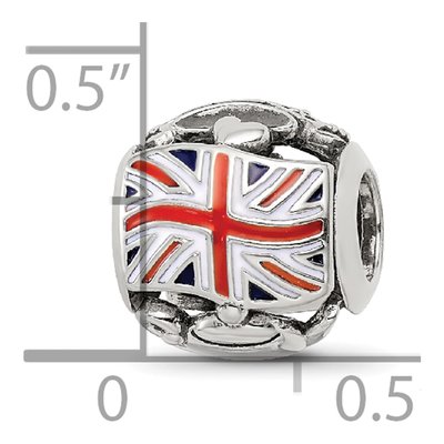 Sterling Silver England Theme Bead – view 7