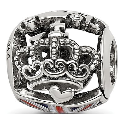 Sterling Silver England Theme Bead – view 8