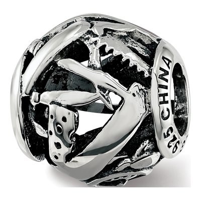 Sterling Silver Switzerland Enamel Bead – view 4