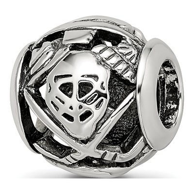 Sterling Silver Canada Enamel Bead – view 6