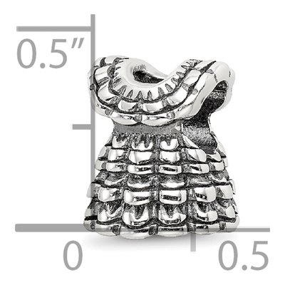 Sterling Silver Ruffled Dress Bead – view 5