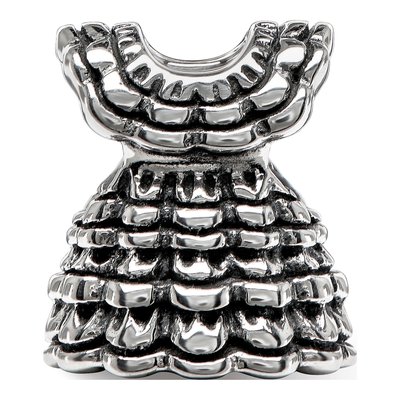 Sterling Silver Ruffled Dress Bead – view 7