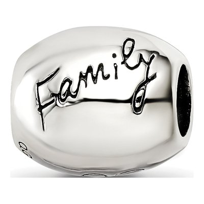 Sterling Silver Antiqued Family Flower Bead – view 5