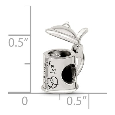 Sterling Silver Beer Stein Bead – view 6