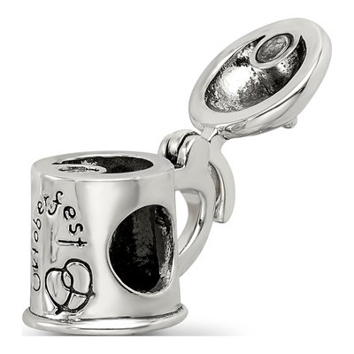 Sterling Silver Beer Stein Bead – view 7