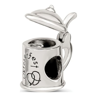 Sterling Silver Beer Stein Bead