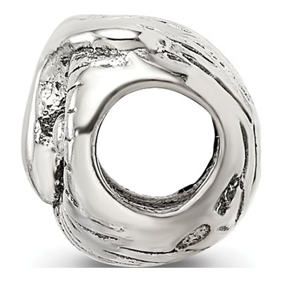 Sterling Silver Owl Head Bead – view 4