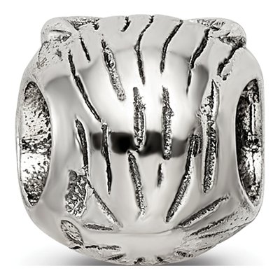 Sterling Silver Owl Head Bead – view 7