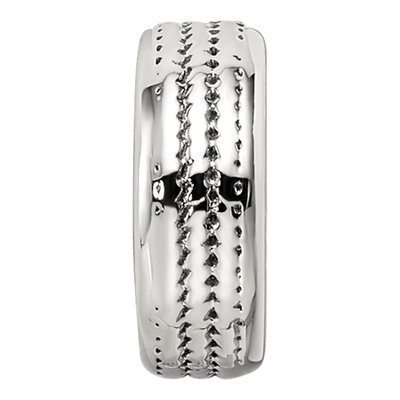 Sterling Silver Antiqued Gripper Bead – view 5
