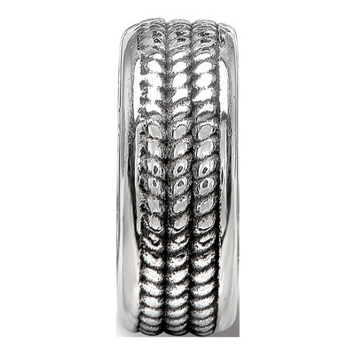 Sterling Silver Antiqued Gripper Bead – view 6
