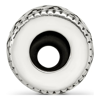 Sterling Silver Antiqued Gripper Bead – view 3