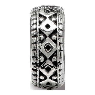 Sterling Silver Antiqued Gripper Bead – view 6