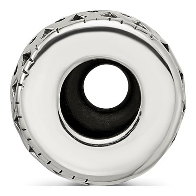 Sterling Silver Antiqued Bali Gripper Bead – view 3