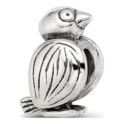 Sterling Silver Bird Bead