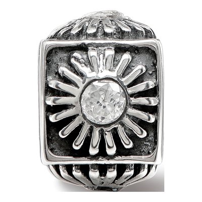 Sterling Silver CZ Bead – view 5