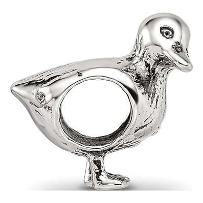Sterling Silver Duck Bead – view 4
