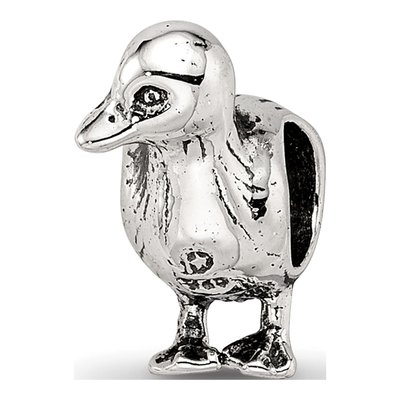 Sterling Silver Duck Bead