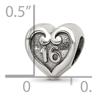 Sterling Silver Sweet Sixteen Bead – view 4