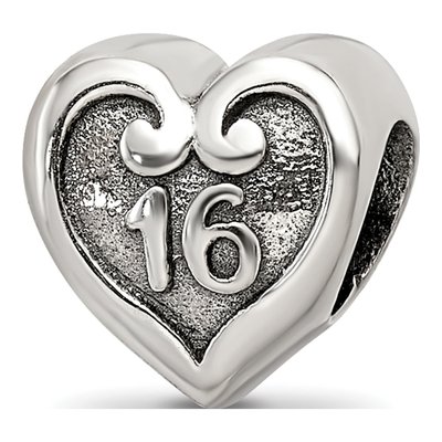 Sterling Silver Sweet Sixteen Bead