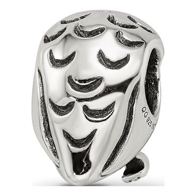 Sterling Silver Owl Bead – view 6