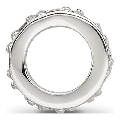 Sterling Silver CZ Spacer Bead – view 3